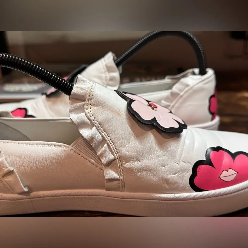 Kate Spade Lima White Heart‎ Design sneakers size 8.5